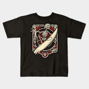 Surfing Skeleton Kids T-Shirt